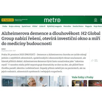 Alzheimerova demence a dlouhověkost: H2 Global Group nabízí řešení, otevírá investiční okno a míří do medicíny budoucnosti