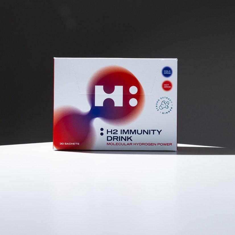 H2 Immunity® DRINK z imbirem 30 saszetek  | Wodór Molekularny®
