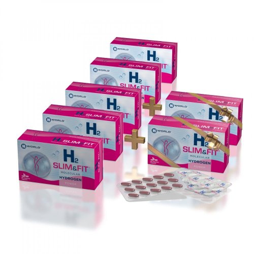 H2 SLIM&FIT® 5+2 ZDARMA | 420 tablet | Konverze tuku na teplo | Molekulární Vodík®