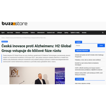 Česká inovace proti Alzheimeru: H2 Global Group vstupuje do klíčové fáze růstu