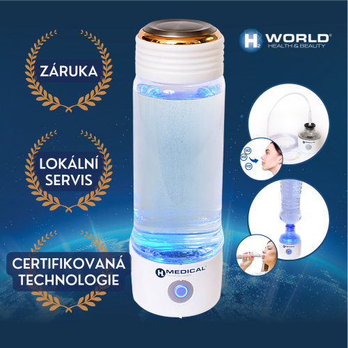 Jarný detox - Vodíková fľaša (generátor Molekulárneho Vodíka®) +  PRODUKTY ZADARMO
