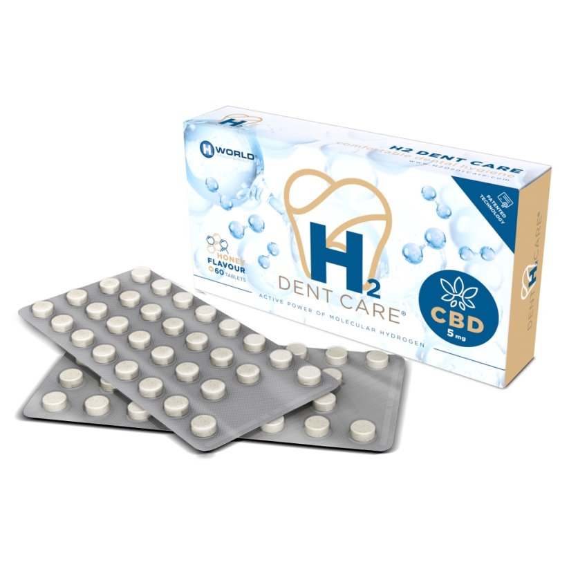 H2 Dent Care® + CBD 180 tablets (3 packs) + FREE H2 Dent Care® 60 tablets (1 pack)