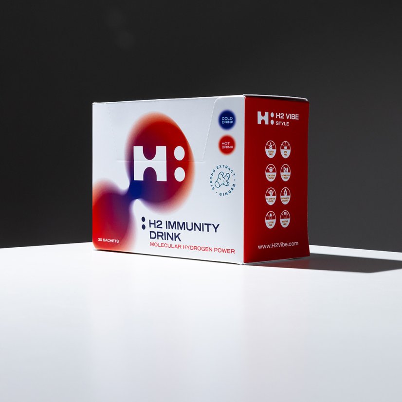 H2 Immunity® DRINK z imbirem 30 saszetek  | Wodór Molekularny®
