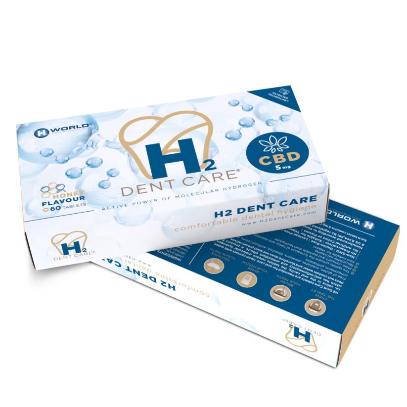 H2 Dent Care® + CBD 180 tabletta (3 csomag) + INGYENES H2 Dent Care® 60 tabletta (1 csomag)
