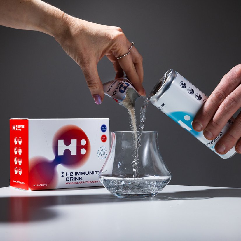 H2 Immunity® DRINK z imbirem 30 saszetek  | Wodór Molekularny®
