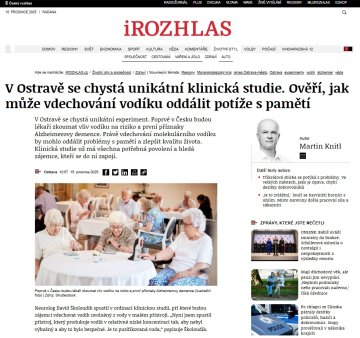 Rozhovor na Českém rozhlase v 6.20 h s neurologem, prof. MUDr. Davidem Školoudíkem, Ph.D., FESO, FEAN a s Davidem Maršálkem, CEO a zakladatelem H2 Global Group o Molekulárním vodíku na téma první klinické studie svého druhu v ČR.