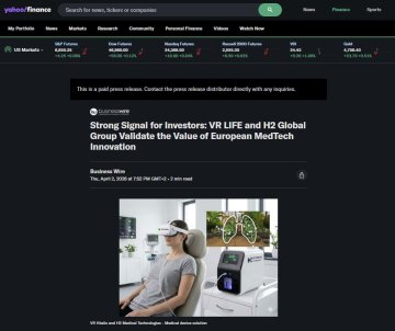 Silný signál pro investory: VR LIFE a H2 Global Group potvrzují hodnotu evropských inovací v oblasti MedTech