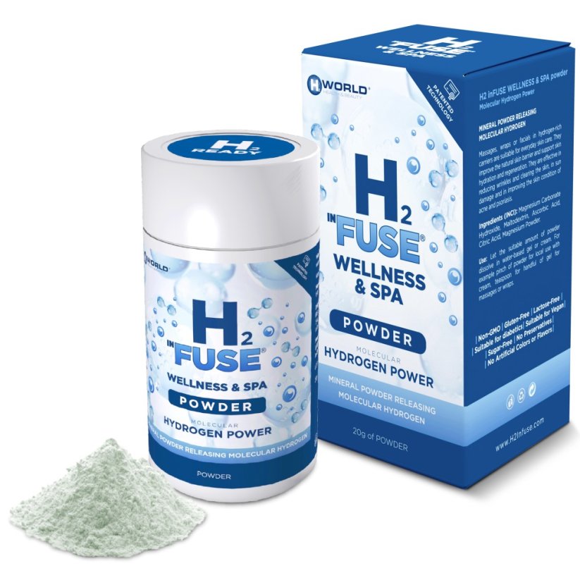 H2 inFUSE prášek 20 g | 3+1 ZDARMA | Wellness & Spa | Molekulární vodík®
