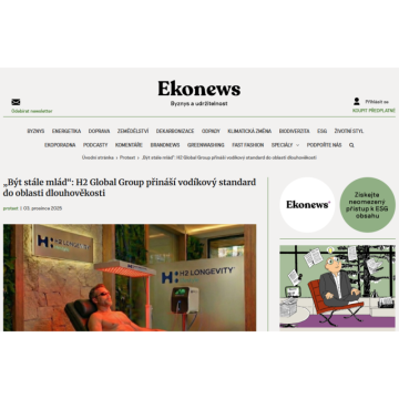 „Být stále mlád“: H2 Global Group přináší vodíkový standard do oblasti dlouhověkosti