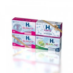 H2 SLIM&FIT®+H2 ALKALINE POWER®+H2 FORTE®| 120+60+60 tabs | Bimonthly set | Molecular Hydrogen®