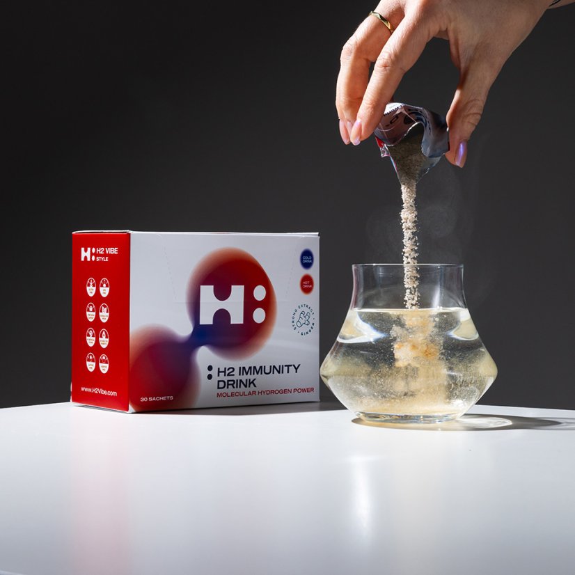H2 Immunity® DRINK z imbirem 30 saszetek  | Wodór Molekularny®