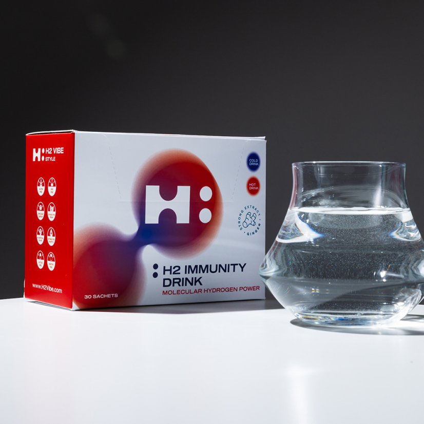 H2 Immunity® DRINK z imbirem 30 saszetek  | Wodór Molekularny®