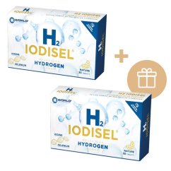 H2 Iodisel® 1+1 ZDARMA (30+30 tabliet) | Jódové tablety so selénom | Molekulárny vodík®